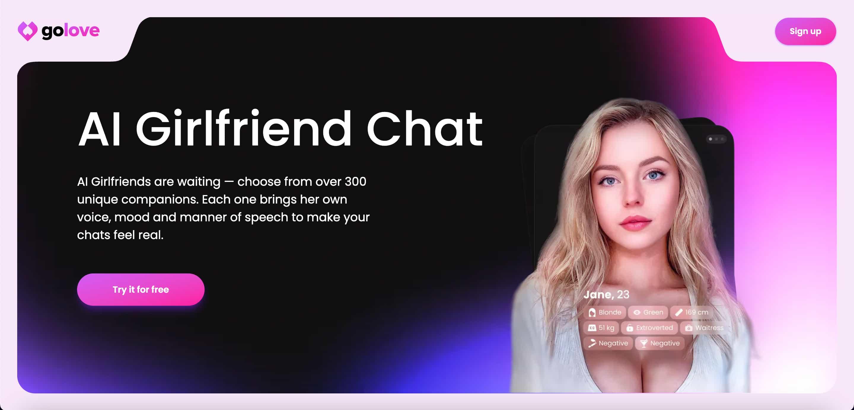 GoLove Homepage Image